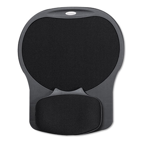Image of Fellowes® Easy Glide Gel Mouse Pad with Wrist Rest, 10 x 12, Black