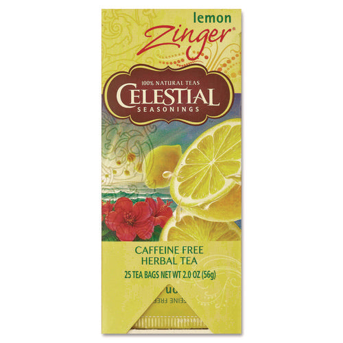 Image of Celestial Seasonings® Tea, Herbal Lemon Zinger, 25/box