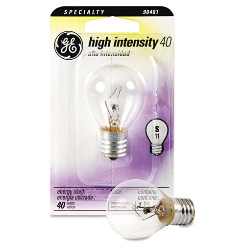 Image of GE Incandescent S11 Appliance Light Bulb, 40 W, Clear