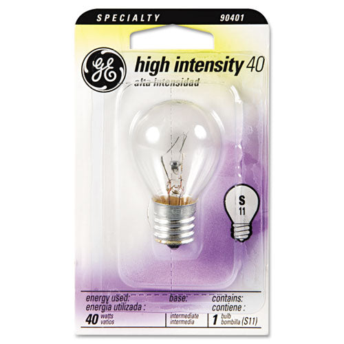 Image of GE Incandescent S11 Appliance Light Bulb, 40 W, Clear