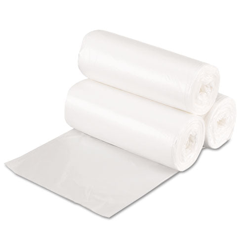 Image of Boardwalk® High-Density Can Liners, 16 gal, 7 mic, 24" x 31", Natural, Perforated Roll, 50 Bags/Roll, 20 Rolls/Carton