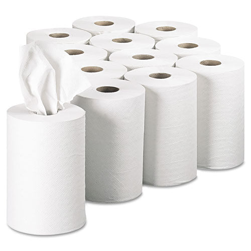 Image of Georgia Pacific® Professional Pacific Blue Basic Nonperforated Paper Towels, 1-Ply, 7.88" x 350 ft, White, 12 Rolls/Carton
