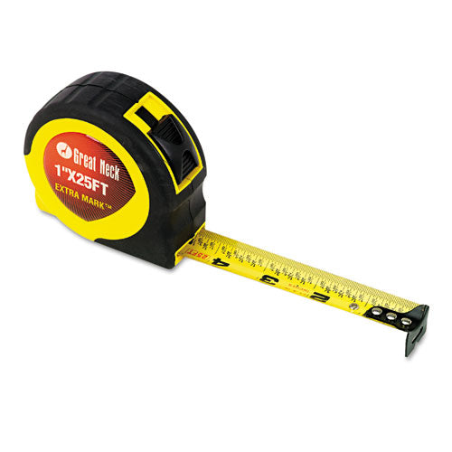 Image of Great Neck® ExtraMark Power Tape, 1" x 25 ft, Steel, Orange/Black