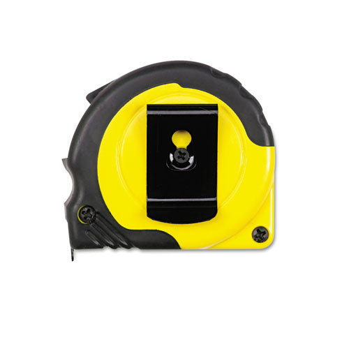 Image of Great Neck® ExtraMark Power Tape, 0.63" x 12 ft, Steel, Yellow/Black