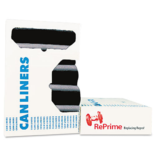 Image of AccuFit® Linear Low Density Can Liners with AccuFit Sizing, 32 gal, 0.9 mil, 33" x 44", Black, 20 Bags/Roll, 5 Rolls/Carton