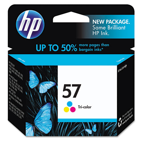 Image of HP HP 57, (c6657an) Tri-Color Original Ink Cartridge