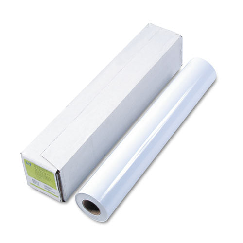 Image of HP Designjet Inkjet Large Format Paper, 7 Mil, 24" X 100 Ft, High-Gloss White