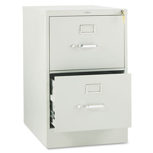 Image of HON® 310 Series Vertical File, 2 Legal-Size File Drawers, Light Gray, 18.25" X 26.5" X 29"