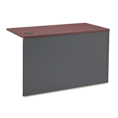 Image of HON® 38000 Series Flush Return, Left, 48w x 24d x 29.5h, Mahogany/Charcoal