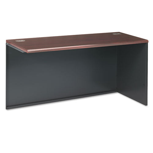Image of HON® 38000 Series Return Shell, Right, 60w x 24d x 29.5h, Mahogany/Charcoal