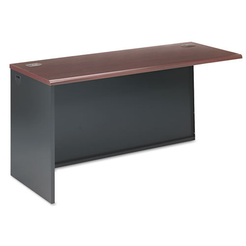 Image of HON® 38000 Series Return Shell, Left, 60w x 24d x 29.5h, Mahogany/Charcoal