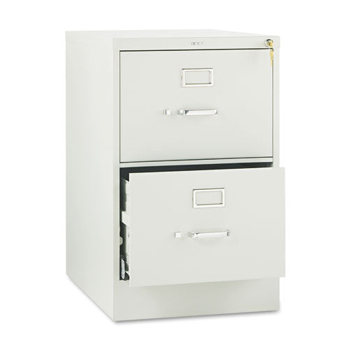 Image of HON® 510 Series Vertical File, 2 Legal-Size File Drawers, Light Gray, 18.25" X 25" X 29"