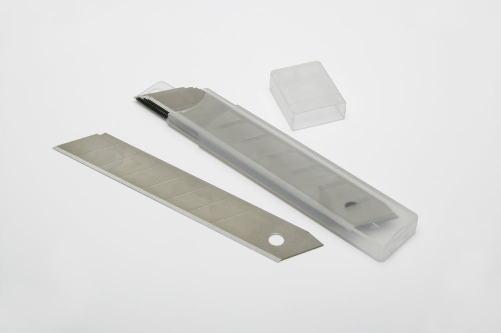 Image of Replacement Blades for Utility Knife 5110-01-621-5252 & 5110-01-621-5256, 18mm Snap Off Blades, 8 Point