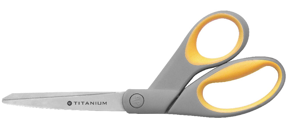 Image of Skilcraft Westcott Titanium Bent Scissors, 8"