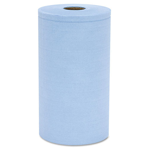 Image of HOSPECO® Prism Scrim Reinforced Wipers, 4-Ply, 9.75" x 275 ft, Unscented, Blue, 6 Rolls/Carton