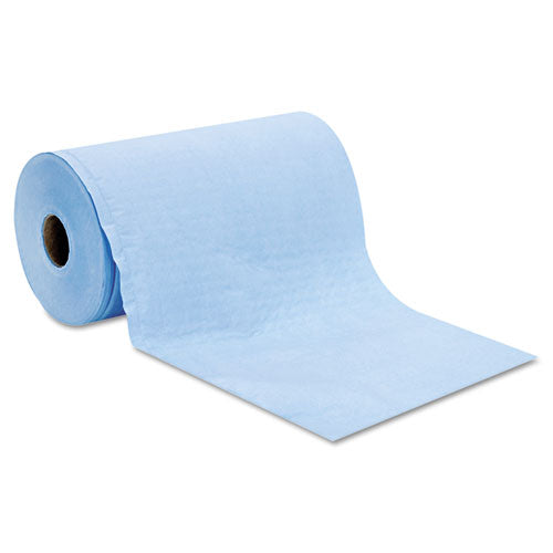 Image of HOSPECO® Prism Scrim Reinforced Wipers, 4-Ply, 9.75" x 275 ft, Unscented, Blue, 6 Rolls/Carton