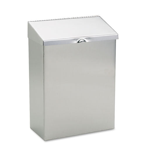 Image of HOSPECO® Wall Mount Sanitary Napkin Receptacle, Stainless Steel