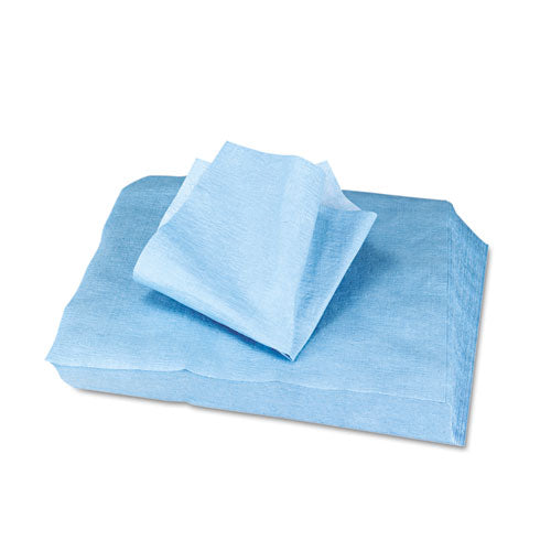 Image of HOSPECO® Sontara Ec Engineered Cloths, 12 X 12, Blue, 100/pack, 10 Packs/carton
