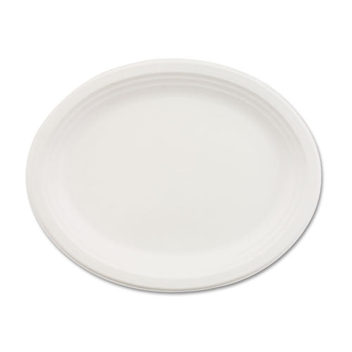 Image of Chinet® Classic Paper Dinnerware, Platter, 9.75 x 12.5, White, 500/Carton
