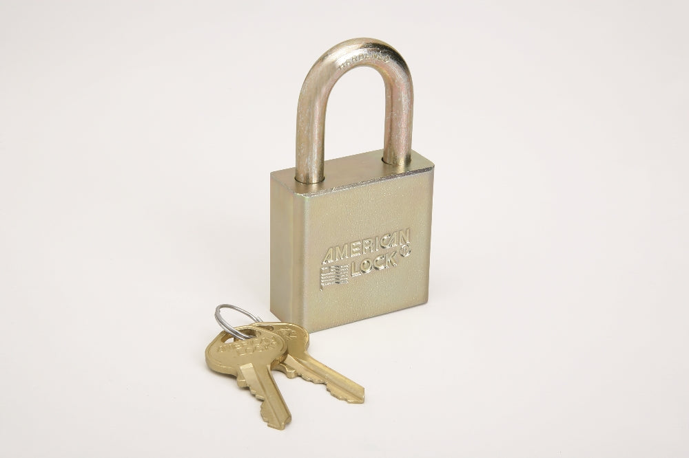 Image of Skilcraft Solid Steel and Solid Brass Case Padlocks, 1-1/8", Keyed Different