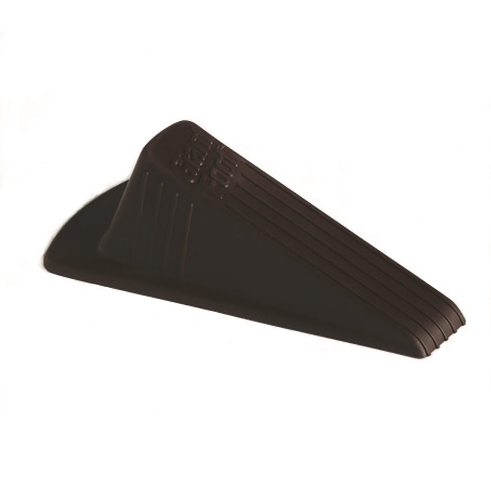 Image of Doorstop, Non-Slip, Wedge Style, Rubber, Extra Large, Brown