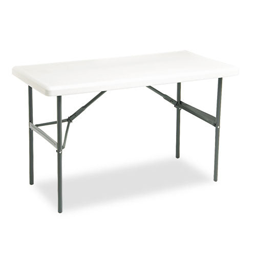 Image of Iceberg IndestrucTable Classic Folding Table, Rectangular, 48" x 24" x 29", Platinum