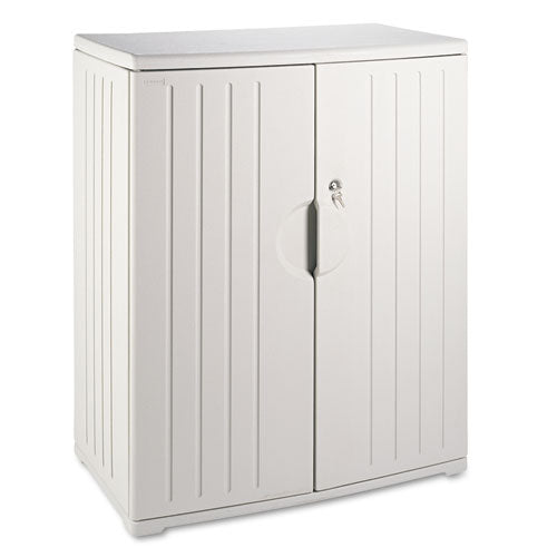 Image of Iceberg Rough n Ready Storage Cabinet, Two-Shelf, 36w x 22d x 46h, Platinum