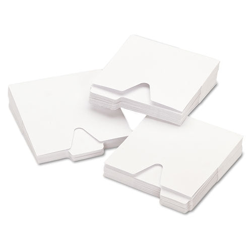 Image of Vaultz® CD File Folders, 1 Disc Capacity, White, 100/Pack