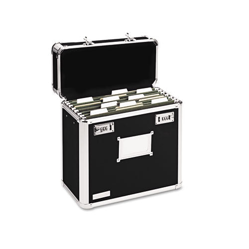 Image of Vaultz® Locking File Chest, Letter Files, 13.75" X 7.25" X 12.25", Black