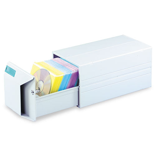 Image of Innovera® Cd/dvd Storage Drawer, Holds 150 Discs, Light Gray