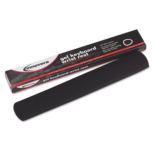 Image of Innovera® Fabric-Covered Gel Keyboard Wrist Rest, 19 x 2.87, Black