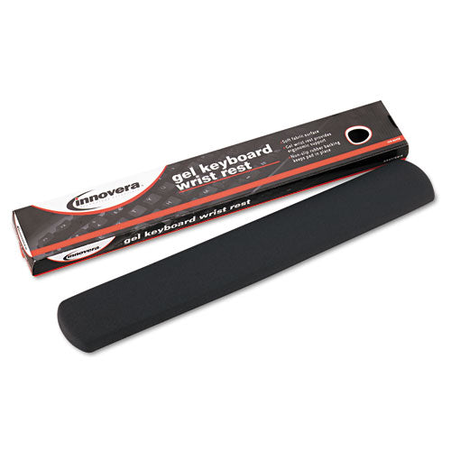 Image of Innovera® Fabric-Covered Gel Keyboard Wrist Rest, 19 x 2.87, Gray