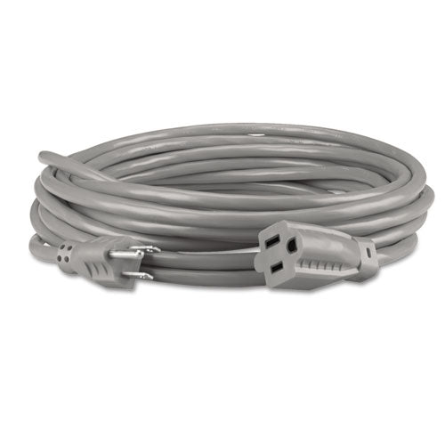 Image of Innovera® Indoor Heavy-Duty Extension Cord, 15 ft, 13 A, Gray
