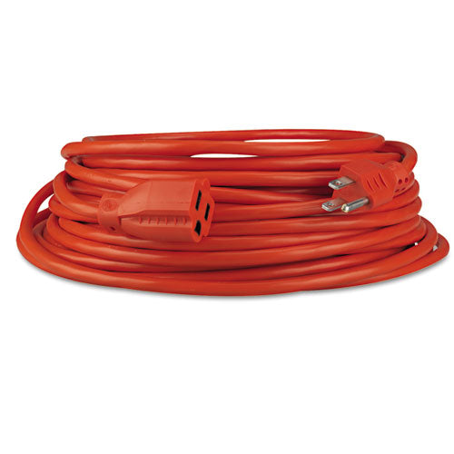 Image of Innovera® Indoor/Outdoor Extension Cord, 50 ft, 13 A, Orange