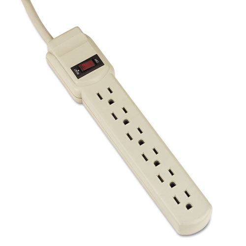Image of Innovera® Power Strip, 6 Outlets, 4 ft Cord, Ivory