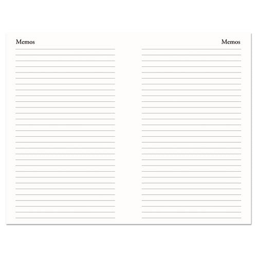 Image of House of Doolittle Memo Size Daily Appointment Book with 15-Minute Schedule, 8 x 5, Black Cover, 12-Month (Jan to Dec): 2025