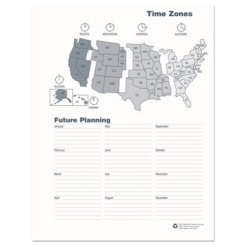 Image of House of Doolittle 24-Month Recycled Ruled Monthly Planner, 11 x 8.5, Black Cover, 24-Month: Jan 2025 to Dec 2026