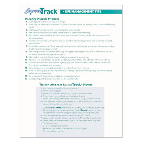 Image of House of Doolittle Express Track Recycled Weekly Appointment Book/Monthly Planner, 8 x 5, Black Cover, 13-Month: Jan 2025 to Jan 2026