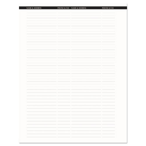 Image of House of Doolittle Recycled Professional Weekly Planner, 15-Minute Appts, 11 x 8.5, Black Wirebound Soft Cover, 12-Month (Jan to Dec): 2025