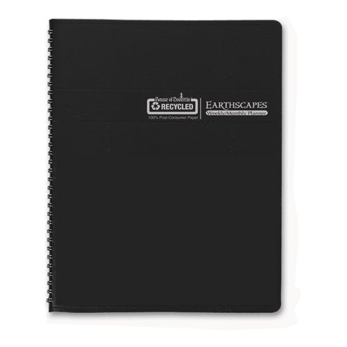 Image of House of Doolittle Earthscapes Recycled Weekly/Monthly Planner, Gardens of the World Photography, 10 x 7, Black Cover, 12-Month (Jan-Dec): 2025