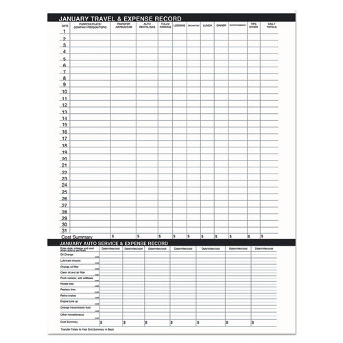 Image of House of Doolittle 14-Month Recycled Ruled Monthly Planner, 8.75 x 6.78, Black Cover, 14-Month: Dec 2024 to Jan 2026
