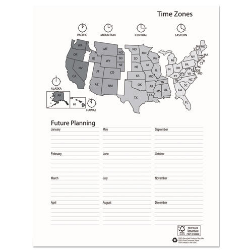 Image of House of Doolittle Recycled Professional Weekly Planner, 15-Minute Appts, 11 x 8.5, Black Wirebound Soft Cover, 12-Month (Jan to Dec): 2025
