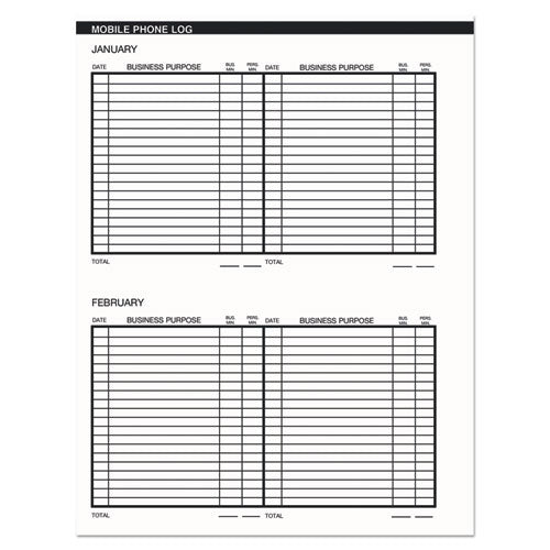 Image of House of Doolittle Recycled Two Year Monthly Planner with Expense Logs, 8.75 x 6.88, Black Cover, 24-Month: Jan 2025 to Dec 2026