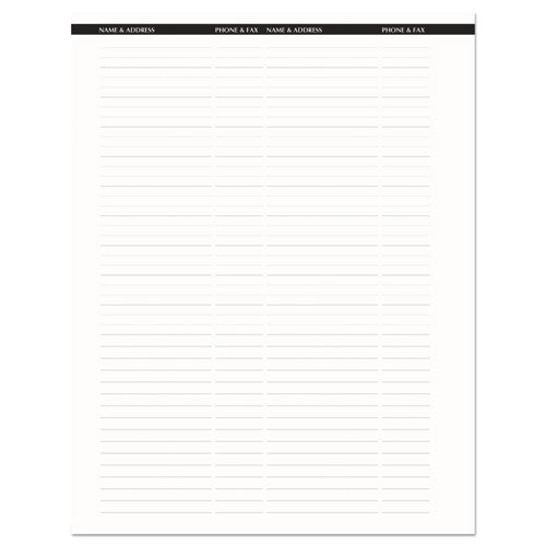 Image of House of Doolittle Recycled Professional Weekly Planner, 15-Minute Appts, 11 x 8.5, Black Wirebound Soft Cover, 24-Month: Jan 2025 to Dec 2026