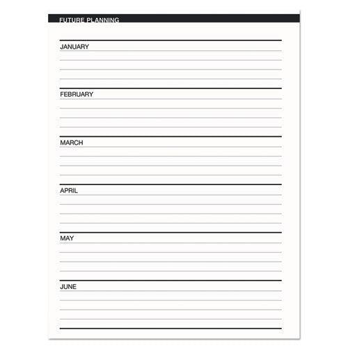 Image of House of Doolittle Recycled Two Year Monthly Planner with Expense Logs, 8.75 x 6.88, Black Cover, 24-Month: Jan 2025 to Dec 2026