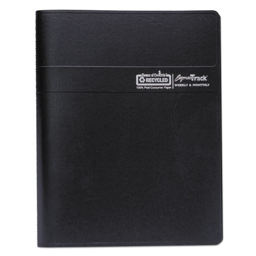 Image of House of Doolittle Express Track Recycled Weekly Appointment Book/Monthly Planner, 11 x 8.5, Black Cover, 13-Month: Jan 2025 to Jan 2026