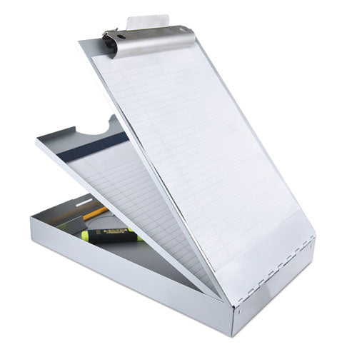 Image of Saunders Cruiser Mate Aluminum Storage Clipboard, 1.5" Clip Capacity, Holds 8.5 x 11 Sheets, Silver