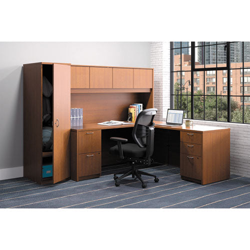 Image of HON® Vl531 Mesh High-Back Task Chair With Adjustable Arms, Supports Up To 250 Lb, 18" To 22" Seat Height, Black