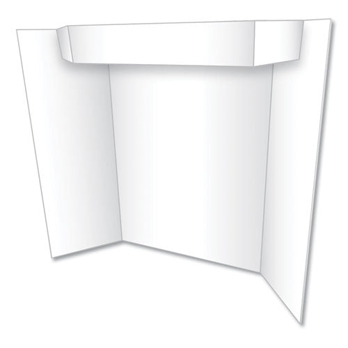 Image of Eco Brites Two Cool Tri-Fold Poster Board, 24 X 36, White/white