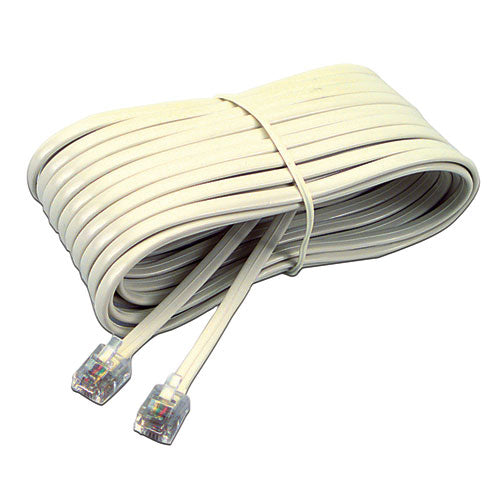 Image of Softalk® Telephone Extension Cord, Plug/Plug, 25 ft, Ivory